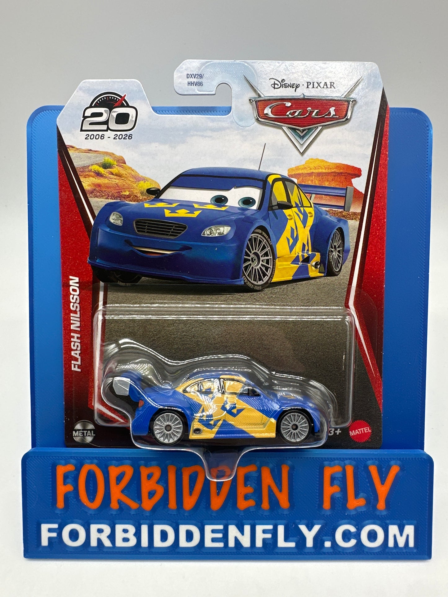 Disney Pixar Cars Movie - 20 Year Anniversary Release - Flash Nilsson (WGP Racer)