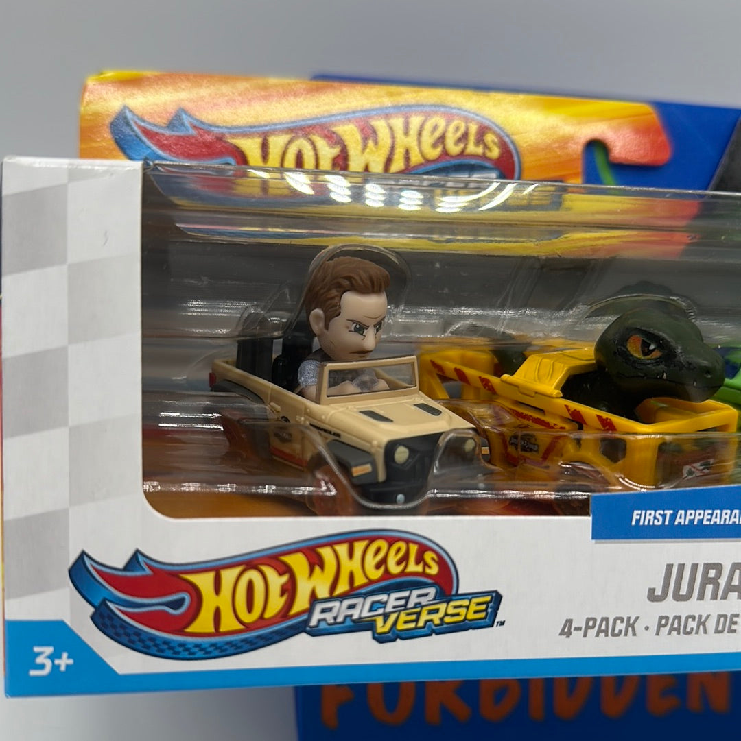 Hot Wheels - 2023 Racer Verse - Jurassic World 4 Pack