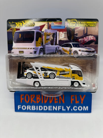 Hot Wheels Car Culture Team Transport - Walmart 2026 Legends Tour Exclusive - ‘24 Honda Civic Type R & Kousoku Hauler