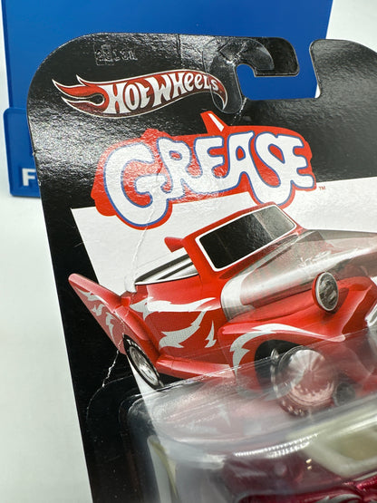 Hot Wheels 2013 Retro Entertainment Premium Single - Grease - Red Greased Lightning (Movie Reel Packaging)