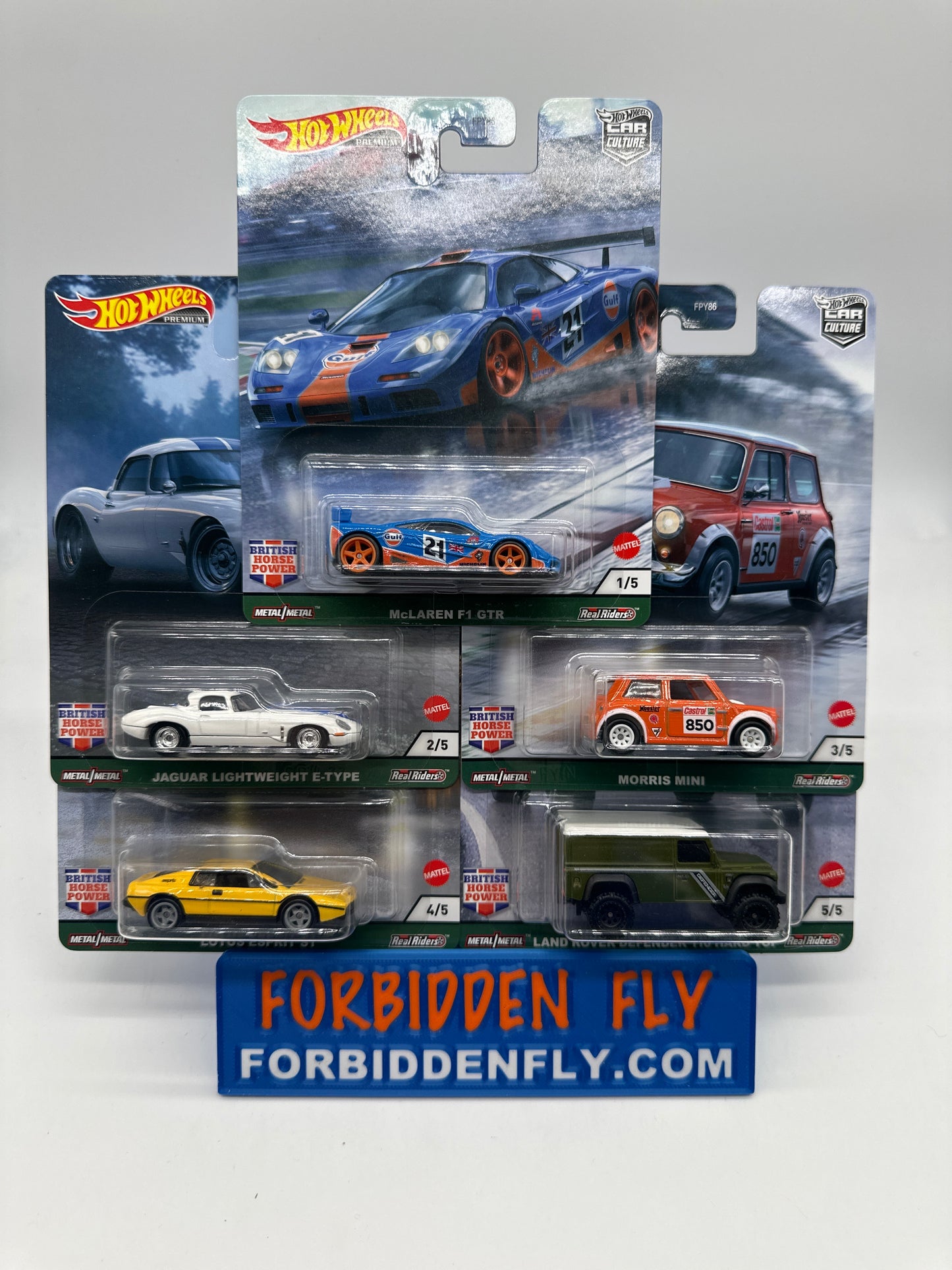 Hot Wheels Car Culture - British Horse Power Premium Set of 5