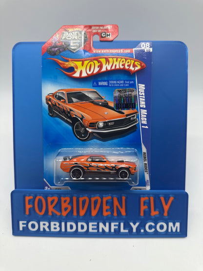 Hot Wheels Mainline - 2009 Factory Stickered - Rebel Rides Series - Mustang Mach 1 - Lot Of 3