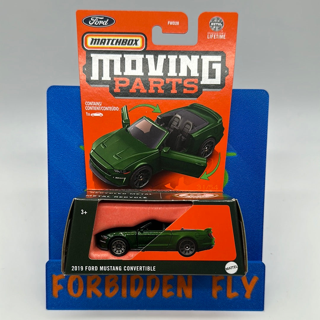 Matchbox Moving Parts Series - Green 2019 Ford Mustang Convertible