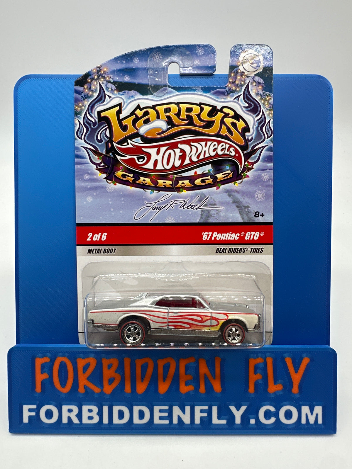 Hot Wheels Premium - Larry’s Garage Series Holiday Edition #2/6 - Silver & White ‘67 Pontiac GTO