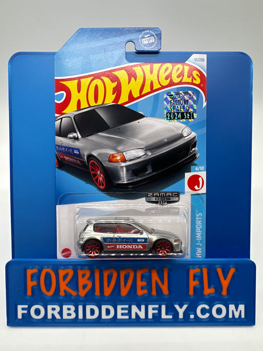 Hot Wheels Mainline - 2024 Factory Sticker - Wal Mart Zamac Edition - ‘92 Honda Civic EG