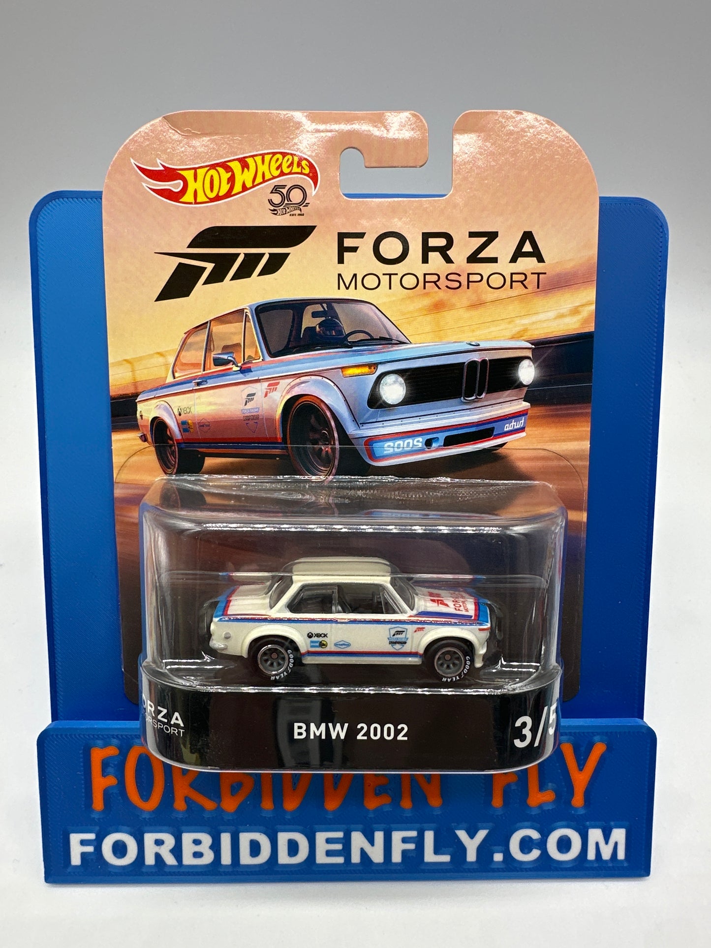 Hot Wheels 2018 Retro Entertainment Premium Single - Forza Motorsport  #3/5 - BMW 2002 (Movie Reel Packaging)