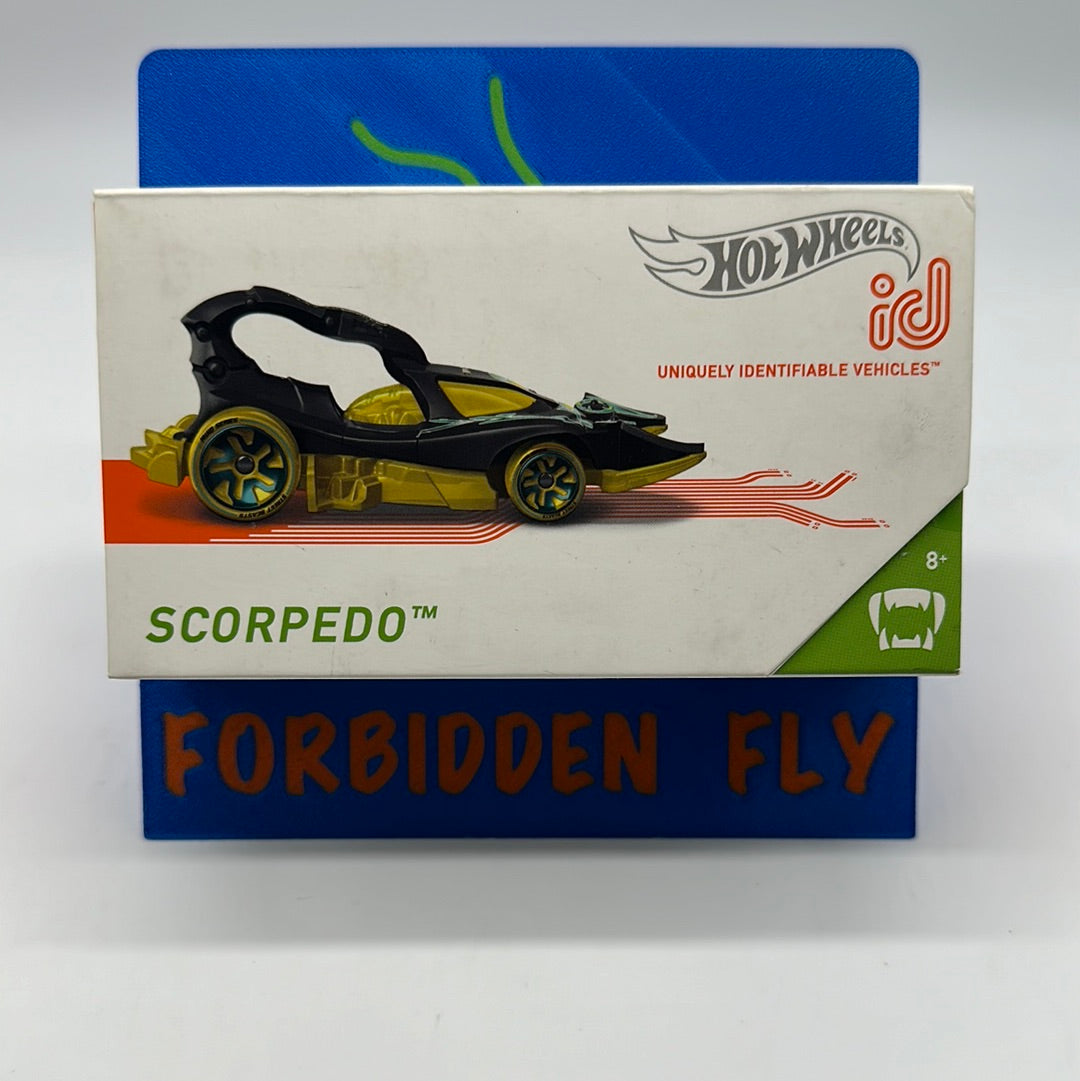 Hot Wheels Boxed Series 1 ID Car - Street Beasts - Scorpedo - Black