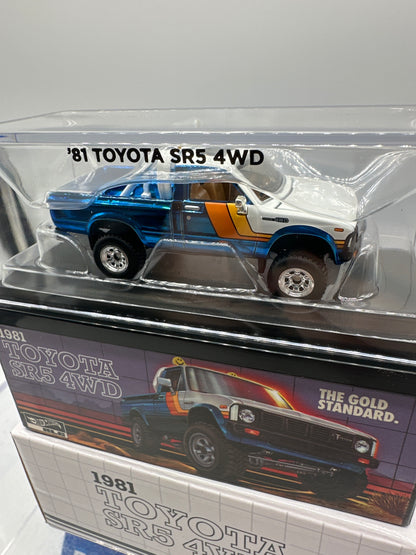 Hot Wheels RLC Red Line Club - 2025 Release - 1981 Toyota SR5 4WD Truck - White & Blue