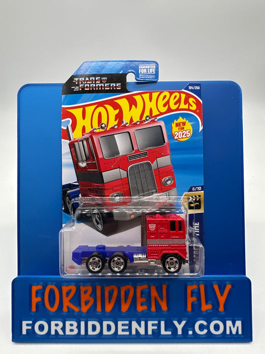 Hot Wheels 2025 F Case - HW Screen Time - Transformers - Optimus Prime
