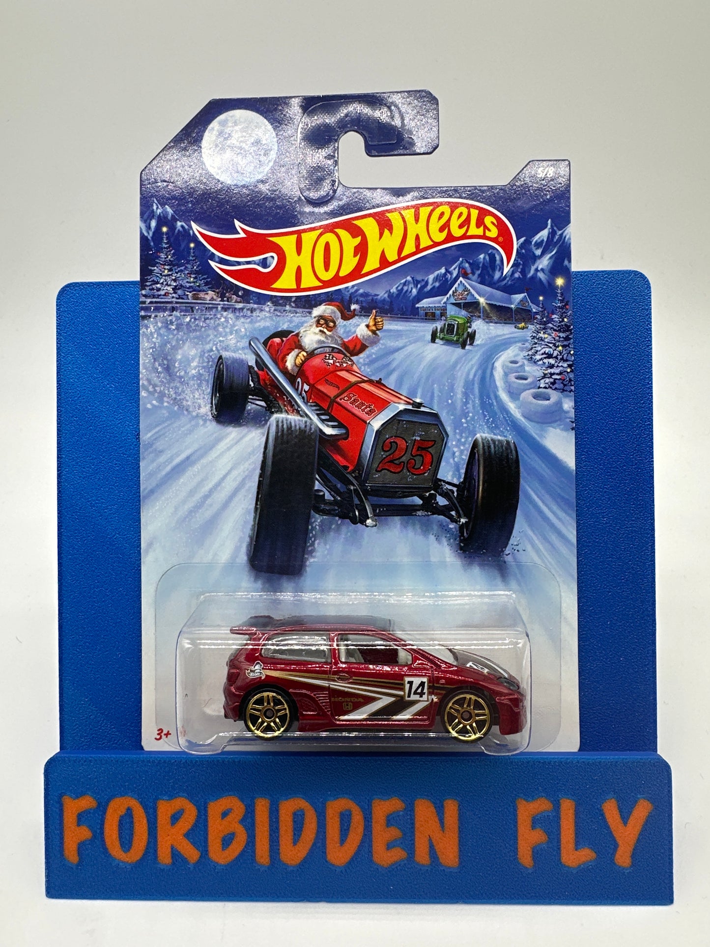 Hot Wheels 2014 Holiday Hot Rods - Honda Civic - Maroon