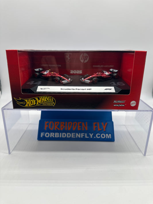 Hot Wheels 2025 Formula 1 Premium Series - Two Pack - Scuderia Ferrari Formula 1 One (F1) Team (#44 Lewis Hamilton & #16 Charles Leclerc)