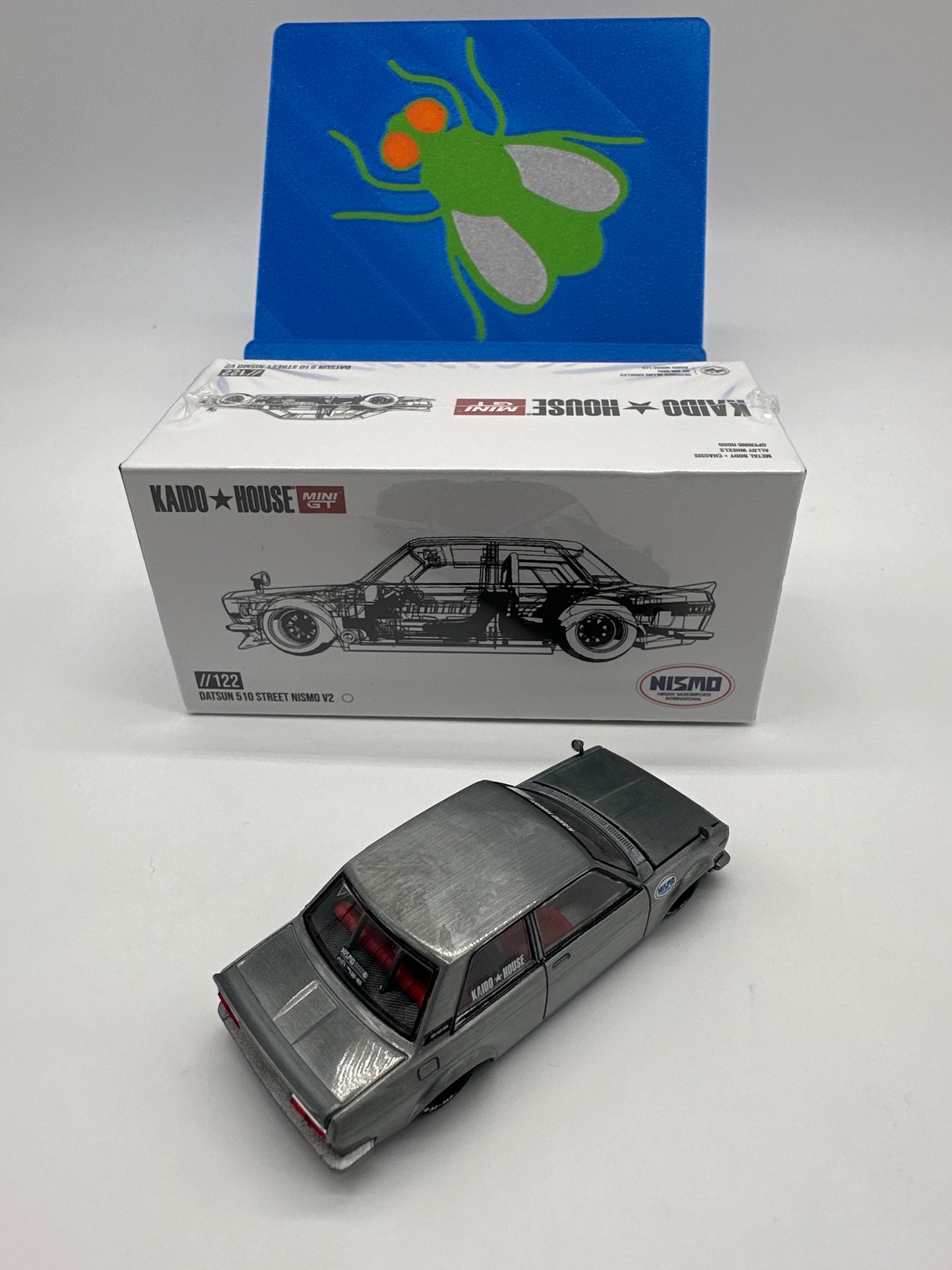Kaido House (x MiniGT) - Raw Chase #122 - White Datsun 510 Street Nismo V2