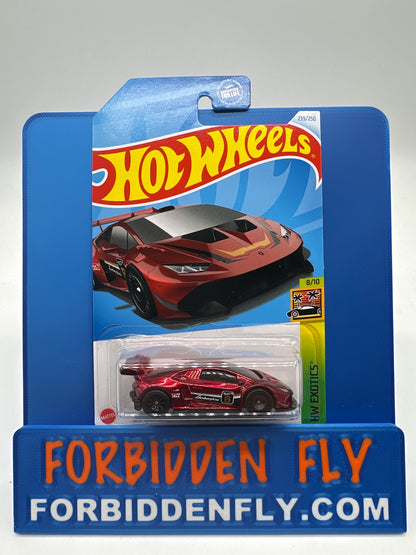 Hot Wheels Super Treasure Hunt - 2024 P Case - Lamborghini Huracan LP 620-2 Super Trofeo