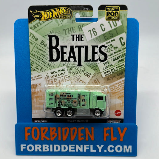 Hot Wheels Premium - Pop Culture - The Beatles “Ticket Stub” Hiway Hauler - Green