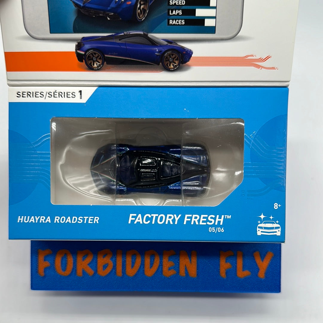 Hot Wheels Boxed Series 1 ID Car - Factory Fresh - Pagani Huayra Roadster - Blue