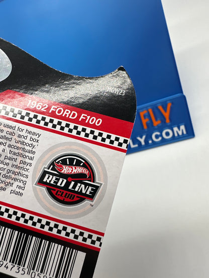 Hot Wheels RLC Red Line Club - 2022 Release - Blue 1962 Ford F100