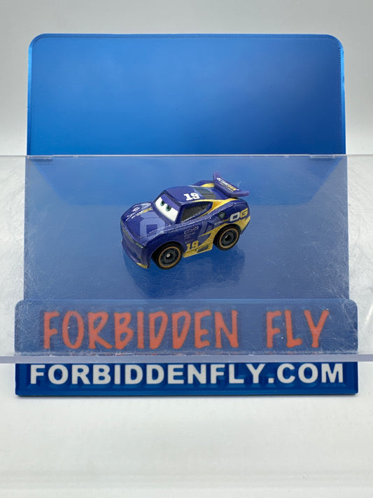 Disney Pixar Cars Movie Metal Mini Racers - Glow in the Dark GITD Danny Swervez Octane Gain Next Gen #19 (Loose)