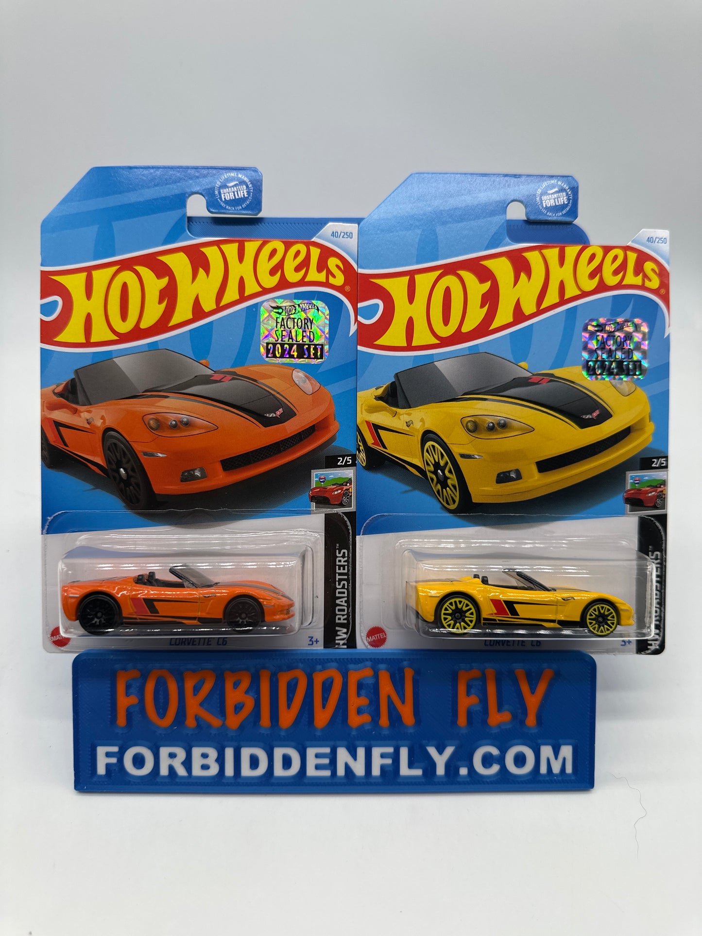 Hot Wheels Mainline - Factory Stickered 2024 - Corvette C6 - Lot Of 2