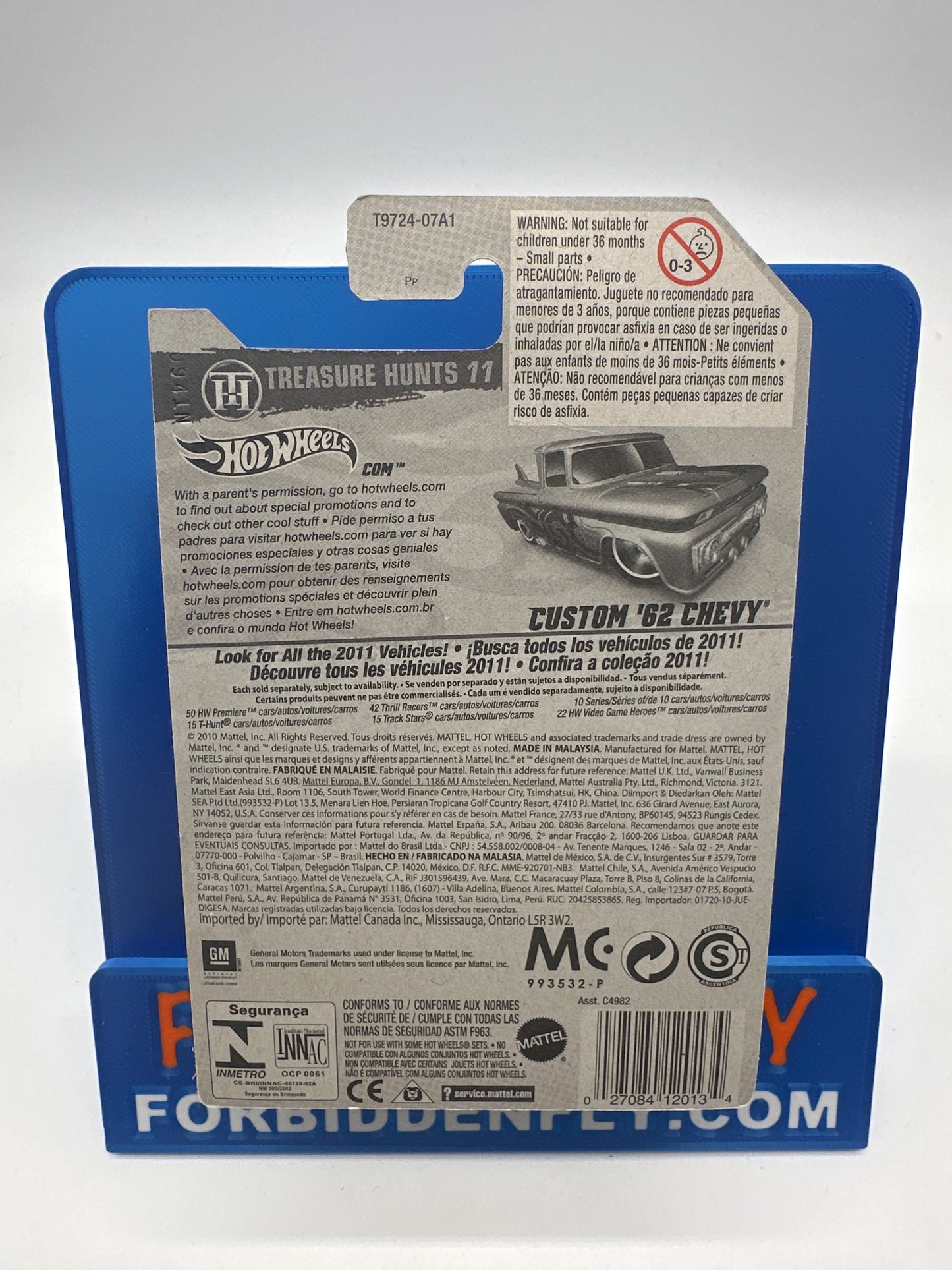 Hot Wheels 2011 Regular Treasure Hunt - Custom ‘62 Chevy