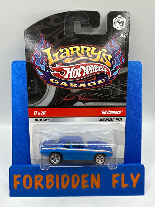 Hot Wheels Premium - Larry’s Garage Series #17/20 - Blue ‘69 Camaro