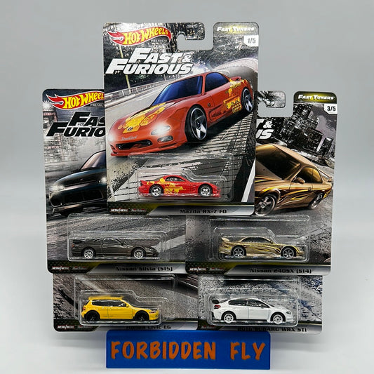 Hot Wheels Premium - Fast & Furious - Fast Tuners Series Set of 5