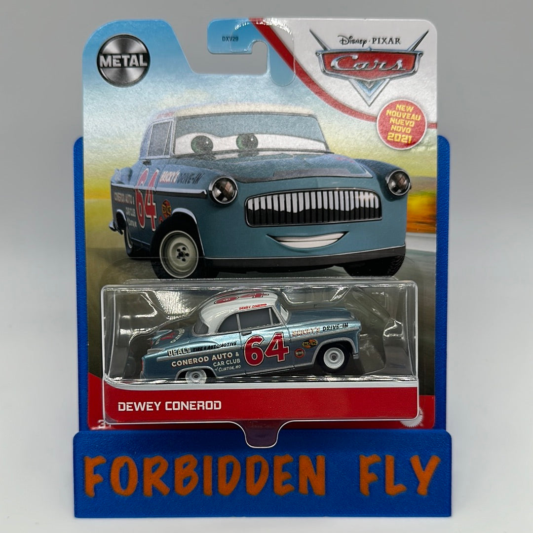 Disney Pixar Cars Movie - Metal Logo Card Release - Dewey Conerod Thomasville Racer