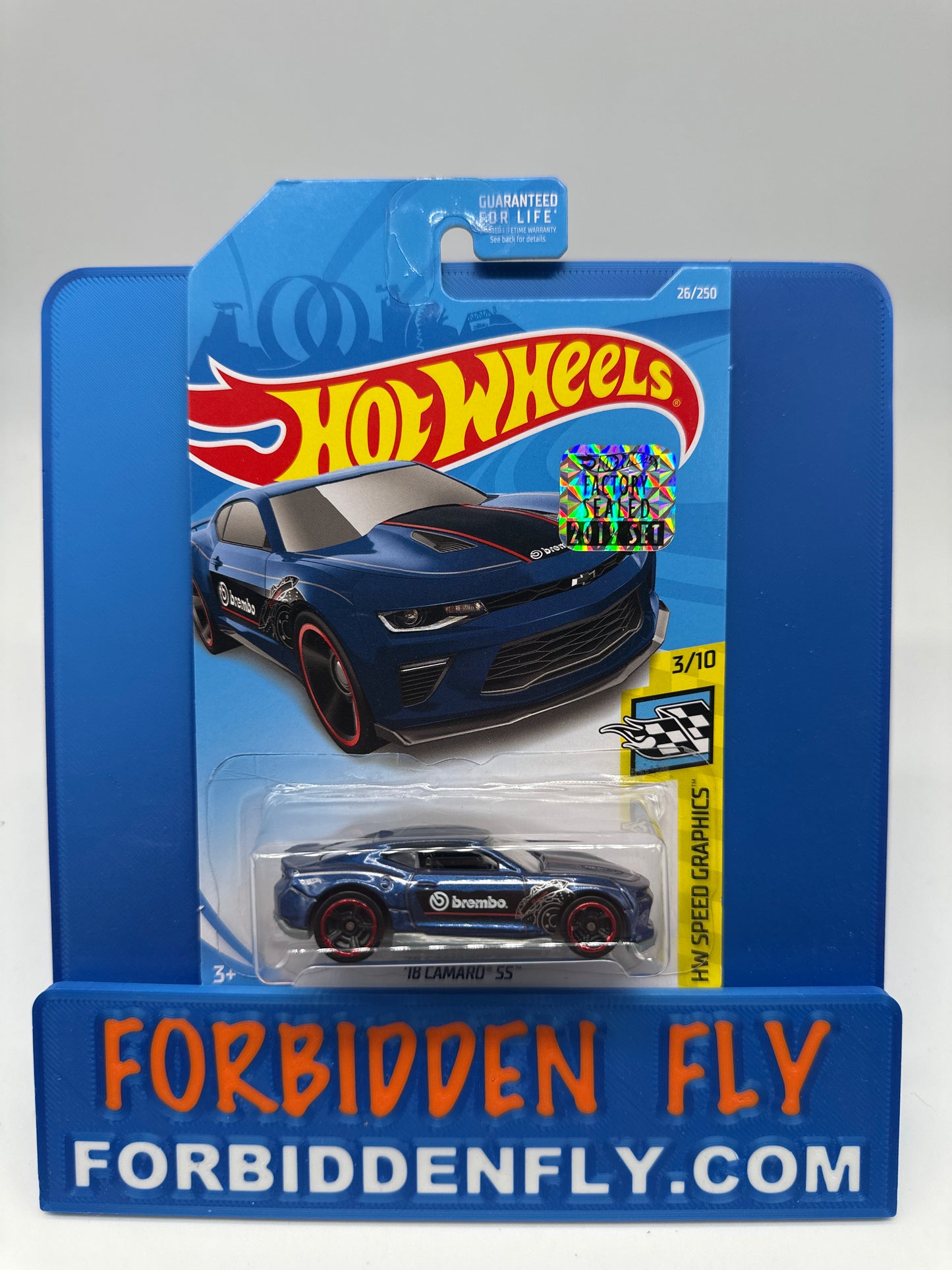 Hot Wheels 2019 Factory Sticker - ‘18 Camaro SS - Blue