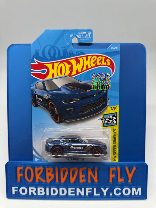 Hot Wheels 2019 Factory Sticker - ‘18 Camaro SS - Blue