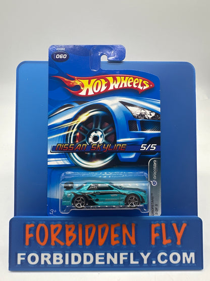 Hot Wheels Mainline - 2006 Dropstars Series - Nissan Skyline - Teal Blue