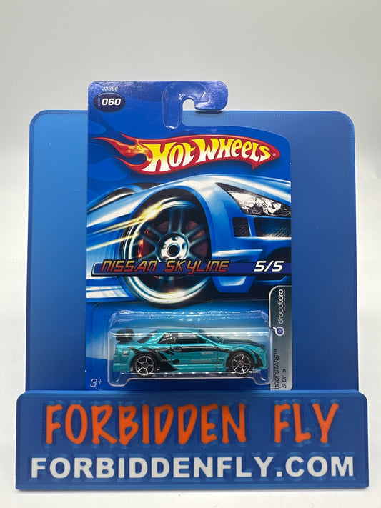 Hot Wheels Mainline - 2006 Dropstars Series - Nissan Skyline - Teal Blue