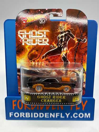 Hot Wheels 2018 Retro Entertainment Premium Single - Ghost Rider Charger (Movie Reel Packaging)