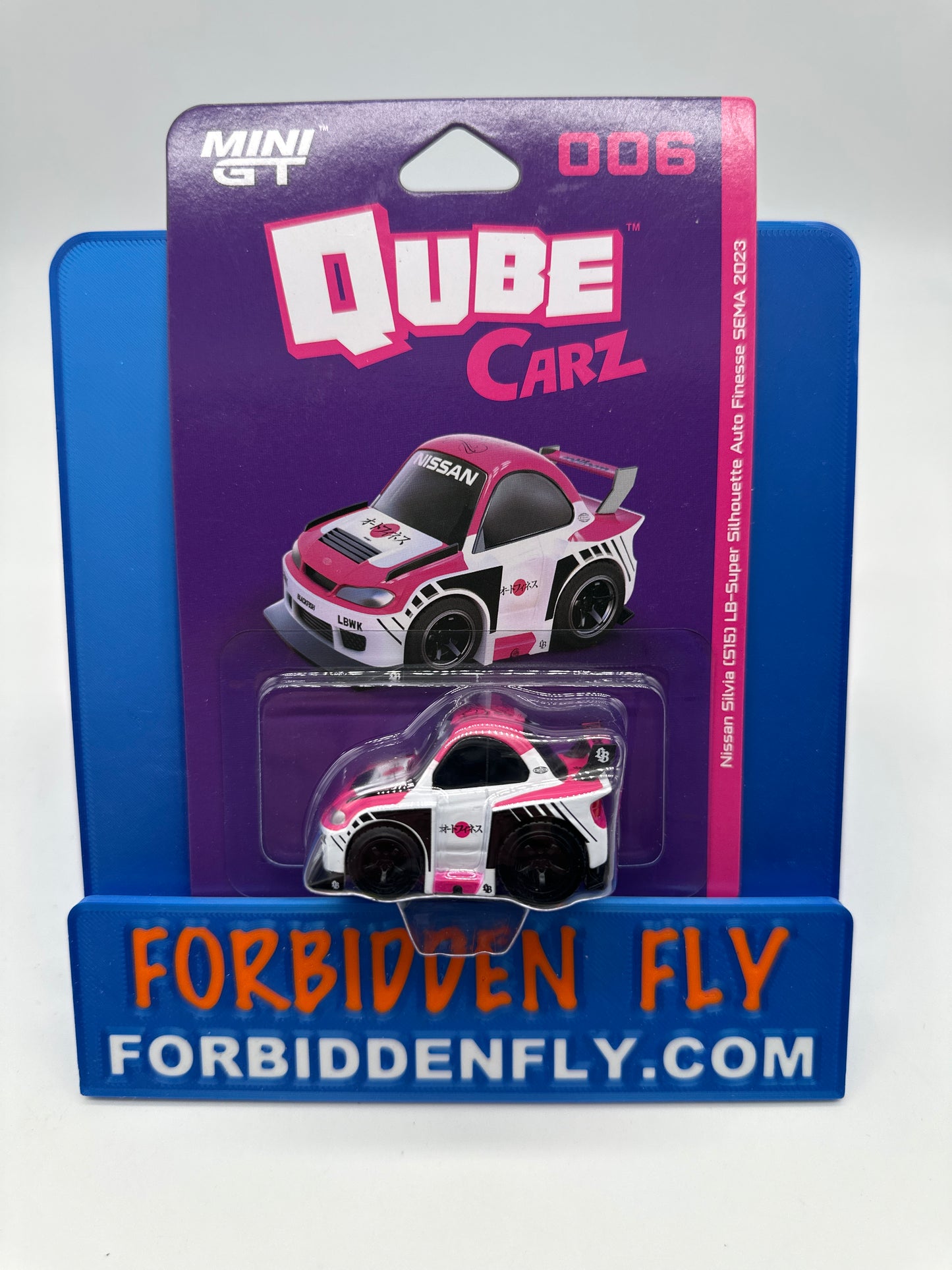 Mini GT Qube Carz - #006 Nissan Silvia (S15) LB-Super Silhouette Auto Finesse SEMA 2023