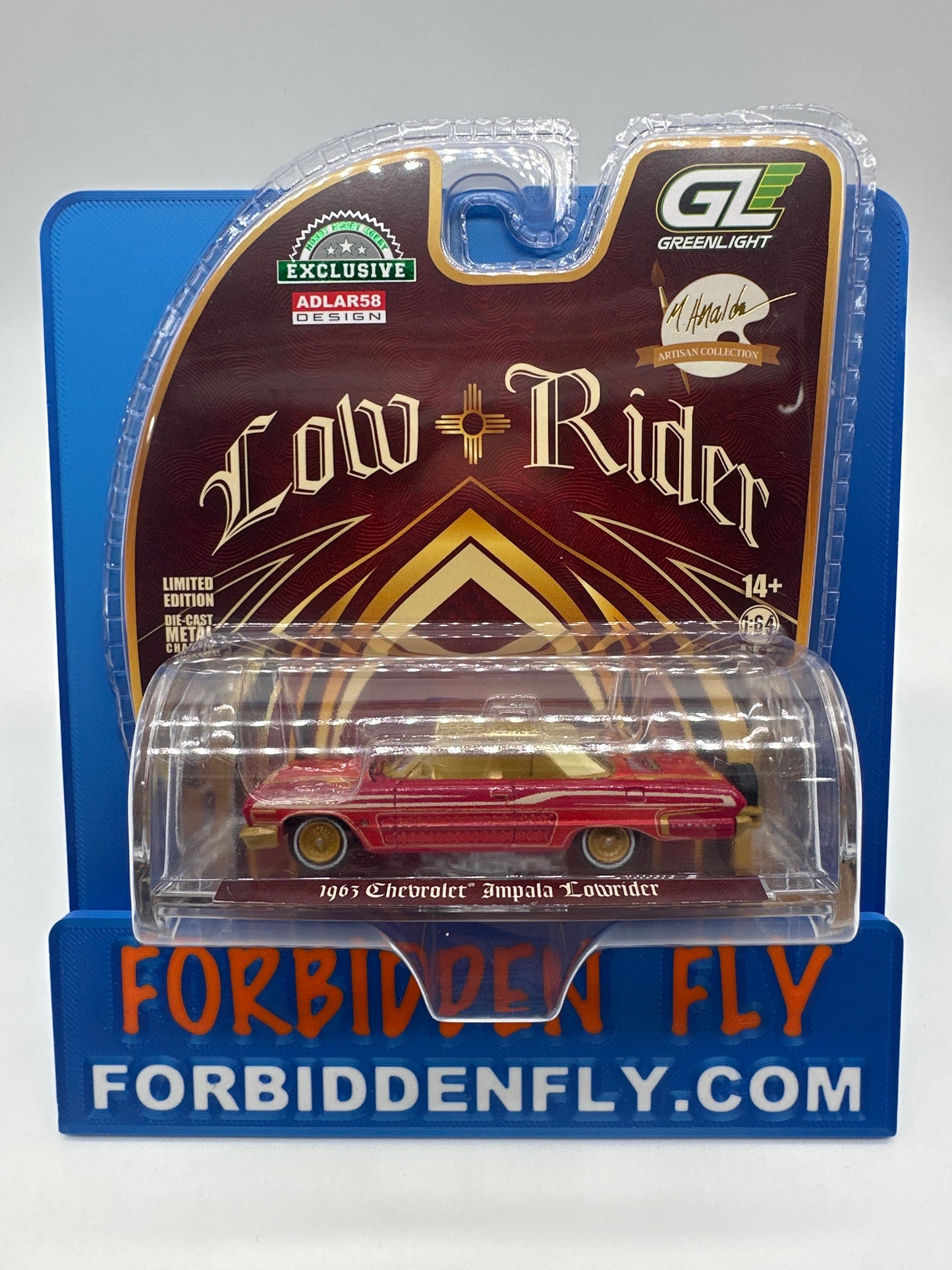 GreenLight - 2026 Hobby Exclusive Artisan Collection Lowrider - #2020001 - Michael Heralda Adlar58 Design 1963 Chevrolet Impala Lowrider - Regular Edition