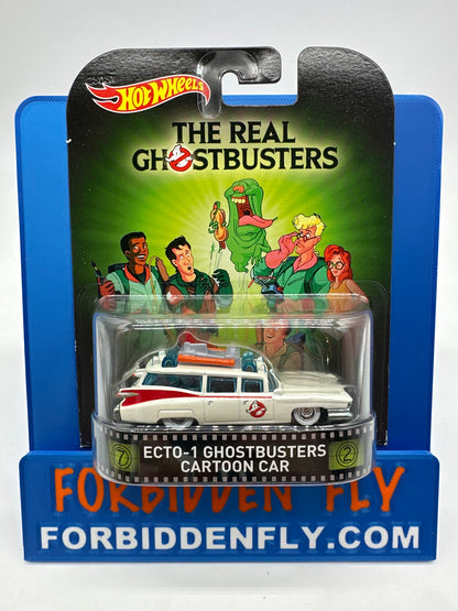 Hot Wheels 2015 Retro Entertainment Premium Single - Ghostbusters Movie Ecto-1 Ghostbusters Cartoon Car (Movie Reel Packaging)