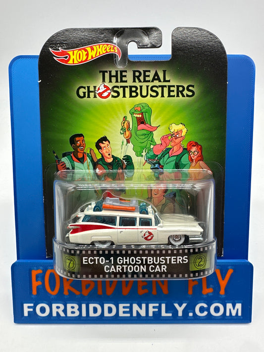 Hot Wheels 2015 Retro Entertainment Premium Single - Ghostbusters Movie Ecto-1 Ghostbusters Cartoon Car (Movie Reel Packaging)