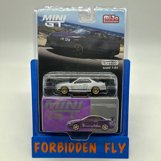 Mini GT Raw Chase #616 - Midnight Purple Nissan Skyline GT-R Tommykaira R-z