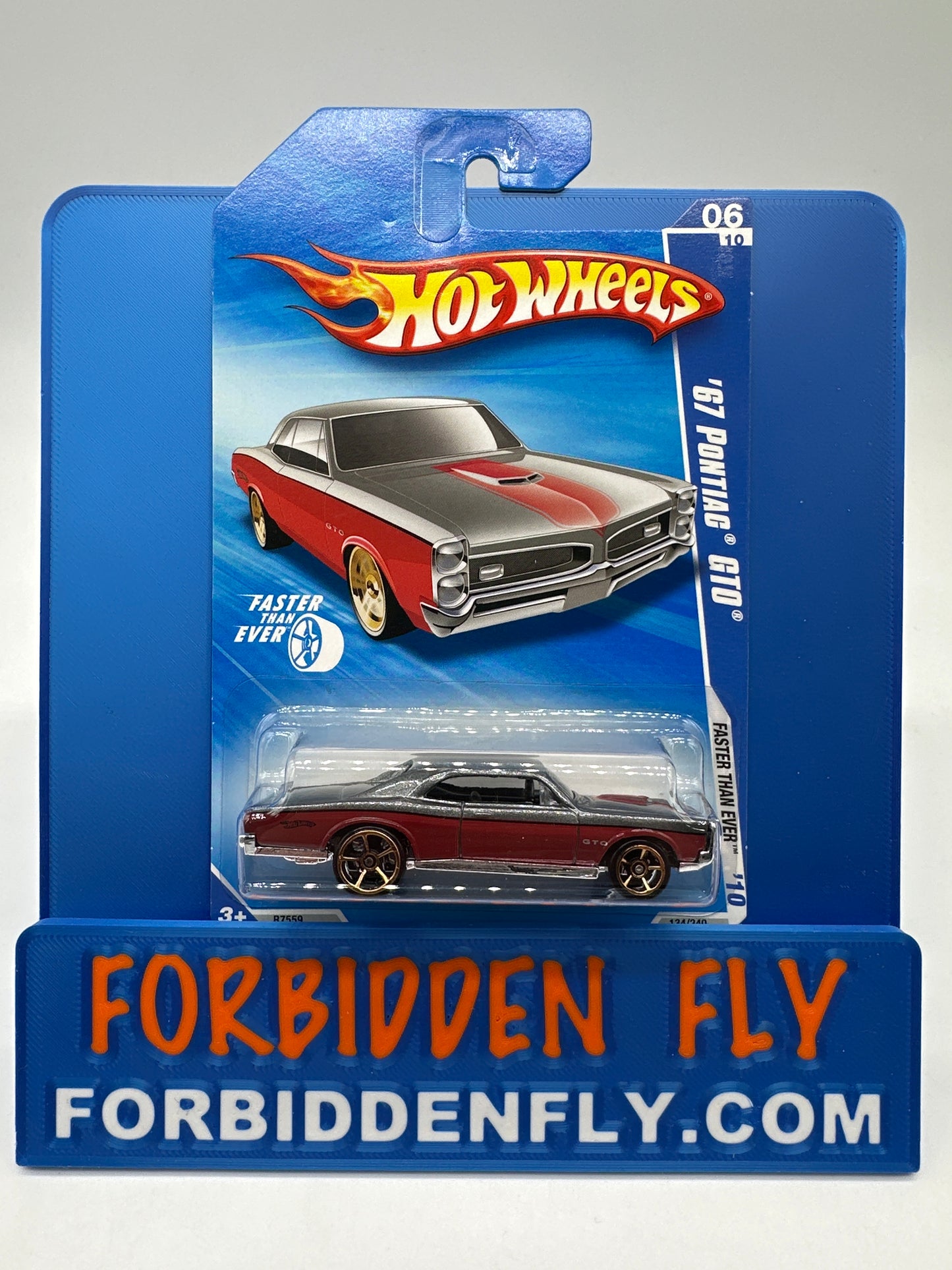Hot Wheels Mainline - 2010 Faster Than Ever - ‘67 Pontiac GTO - Red/Silver