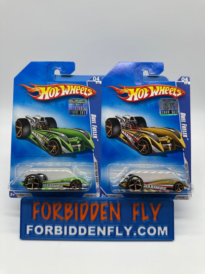 Hot Wheels Mainline - 2009 Factory Stickered - Faster Than Ever Series - Duel Fueler - Lot Of 2