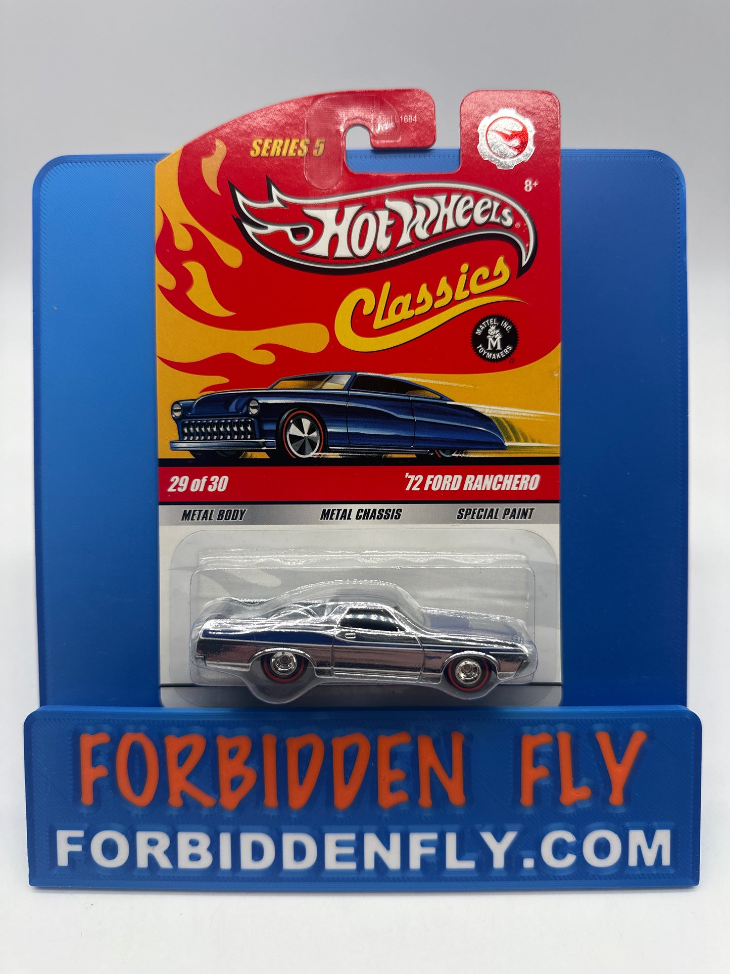Hot Wheels Classics CHASE - Series 5 #29 of 30 - Chrome ‘72 Ford Ranchero