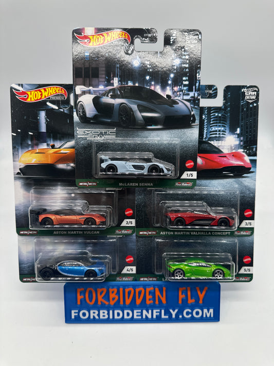 Hot Wheels Car Culture - 2021 Exotic Envy Premium Set of 5 (First Release)