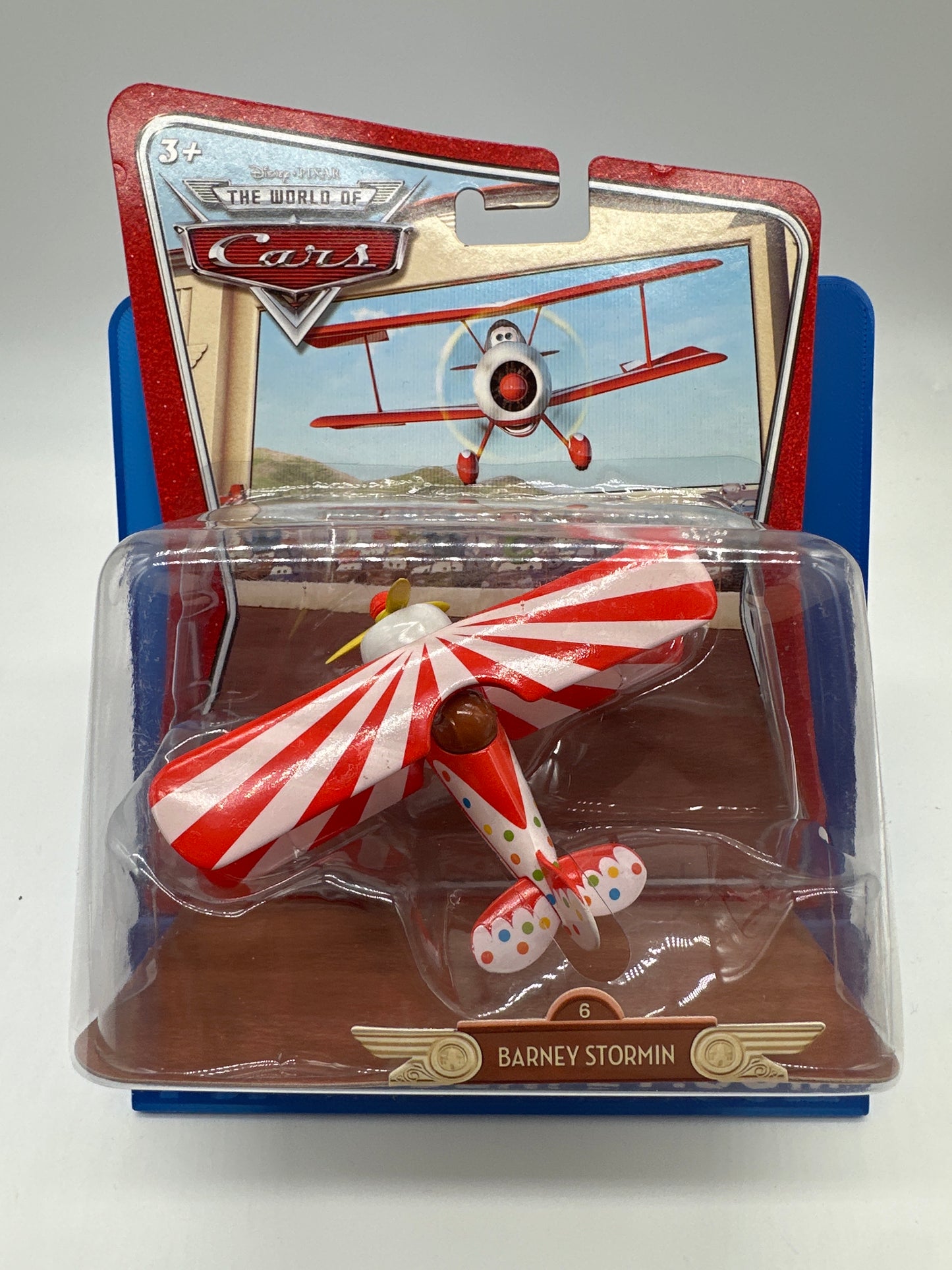Disney Pixar Cars Movie - Movie Moments Deluxe Size - Barney Stormin (Bi-Plane)