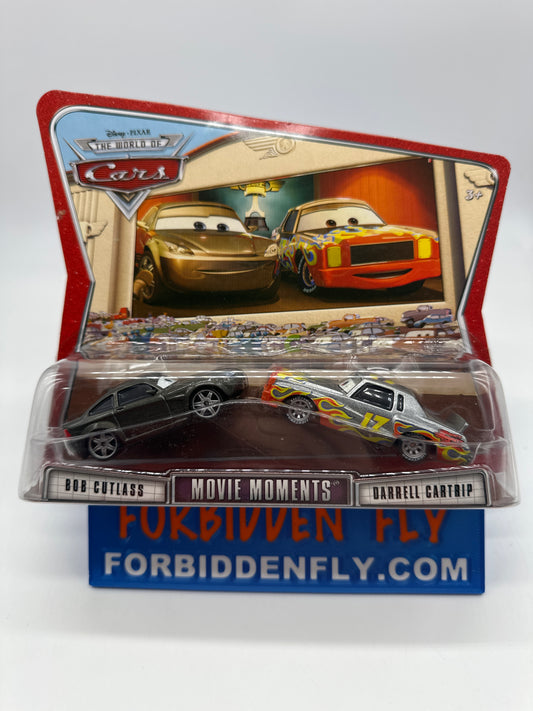 Disney Pixar Cars Movie - World of Cars Series Two Pack - Movie Moments Bob Cutlass & Darrell Cartrip