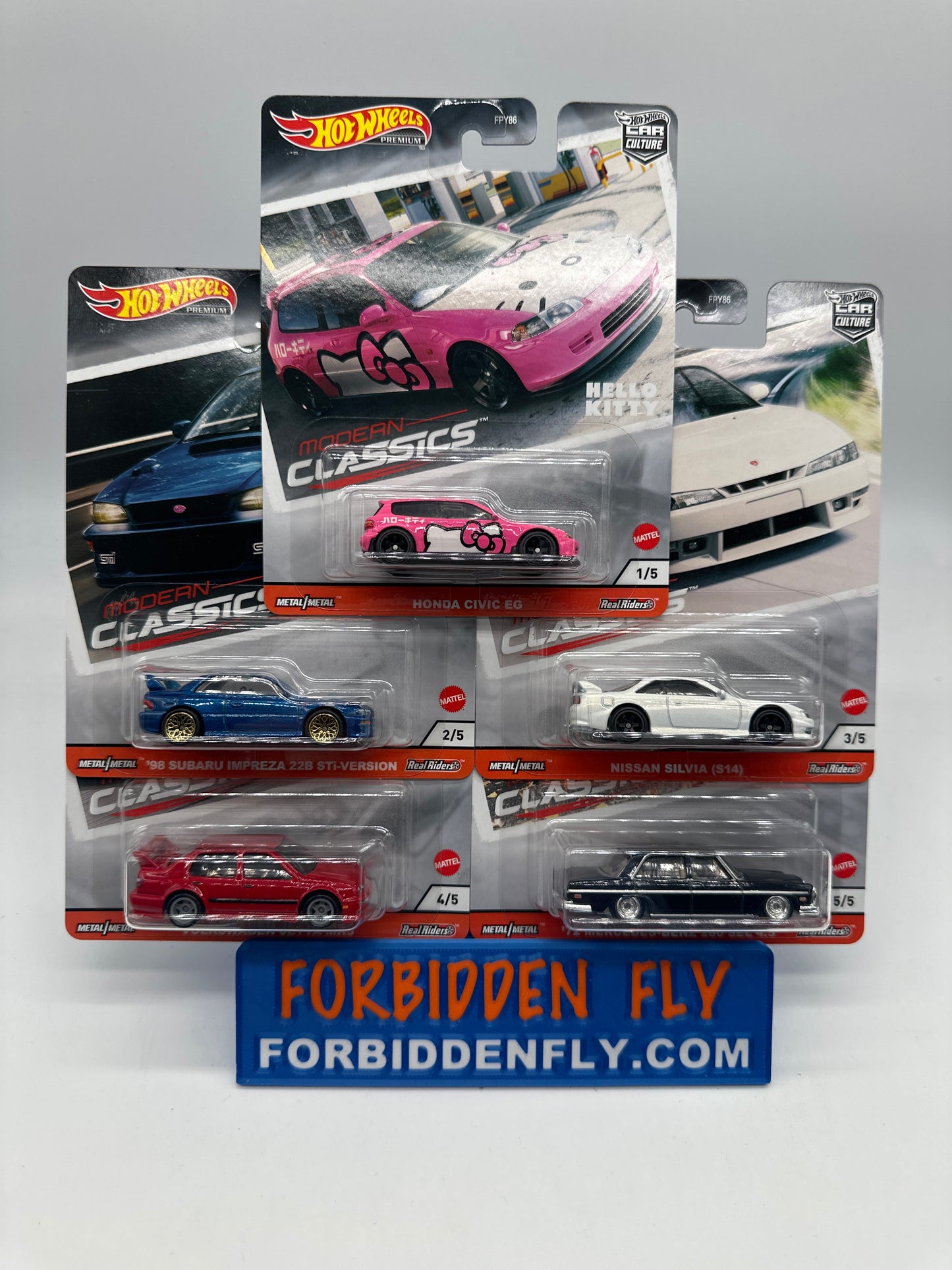 Hot Wheels Car Culture Premium - Modern Classics Series 2 Complete Set of 5