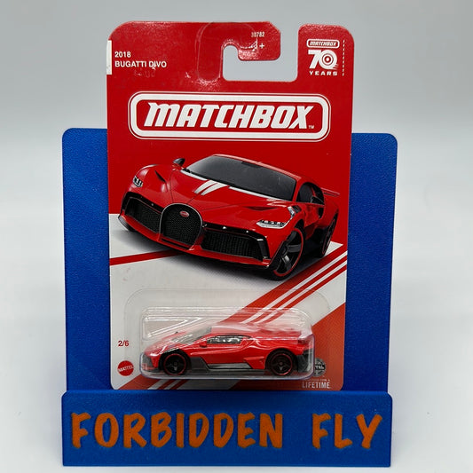 Matchbox - 2023 Target Exclusive Red Edition - 2018 Bugatti Divo - # 2/6