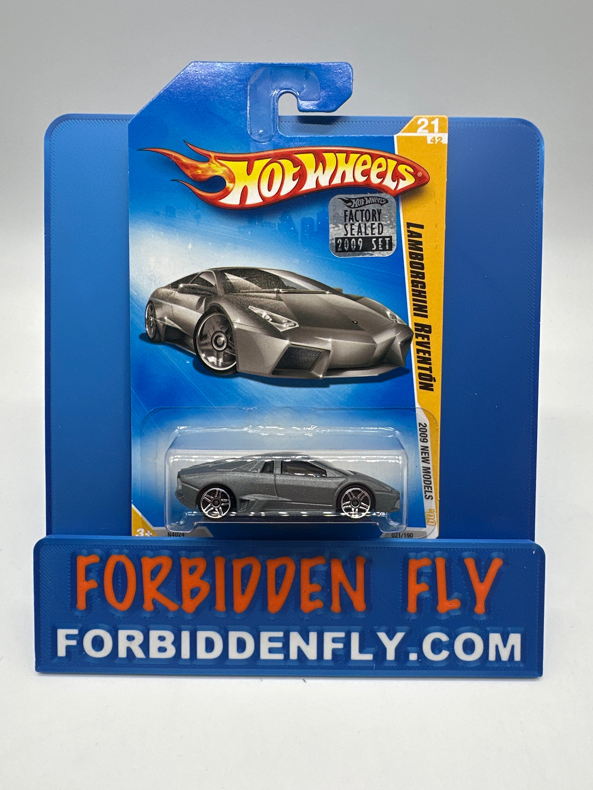 Hot Wheels 2009 Mainline Factory Stickered - 2009 New Model Series - Lamborghini Reventon - Grey