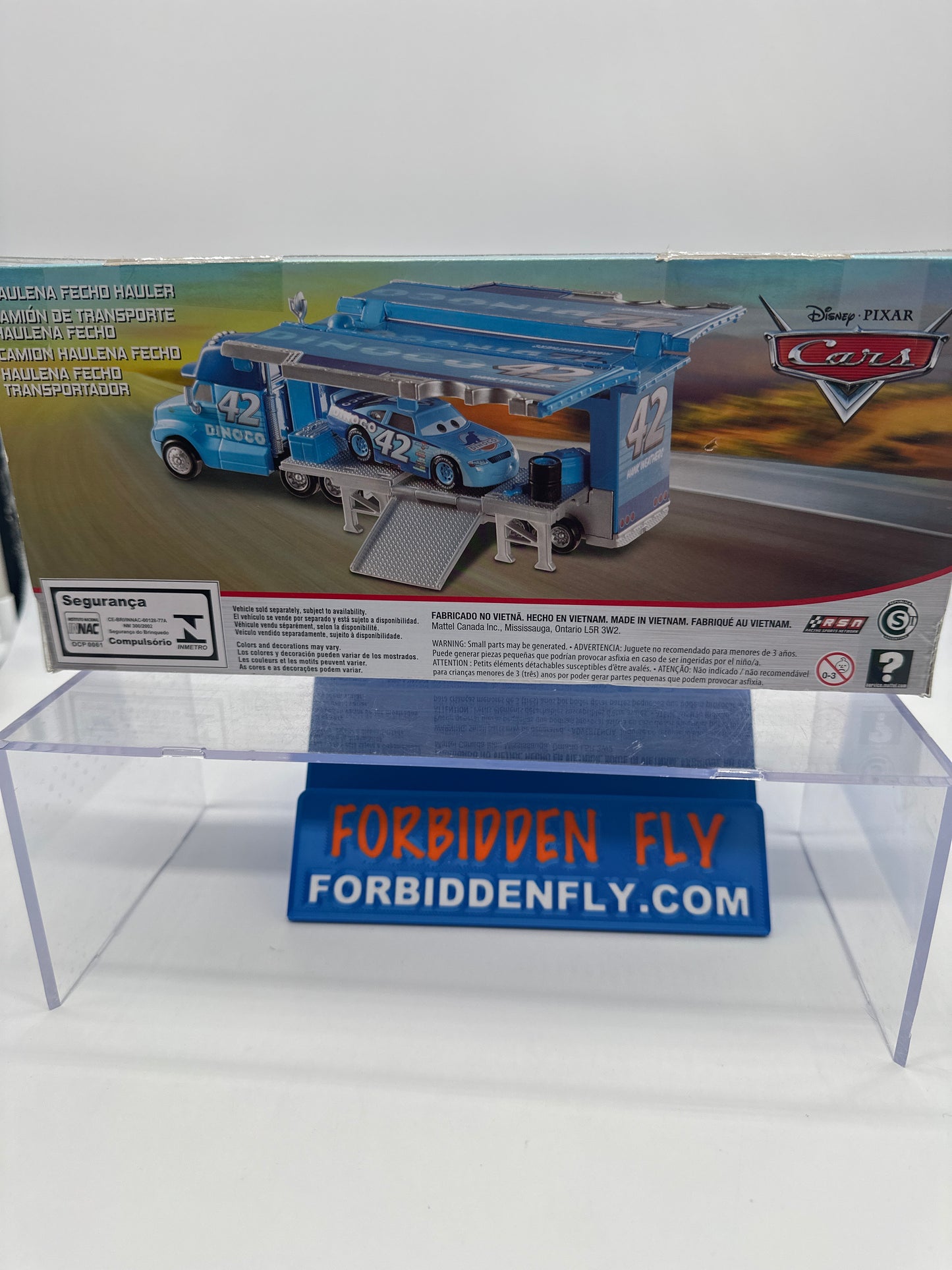 Disney Pixar Cars Movie - Spanish Box - Dinoco (Cal Weathers #42) Hauler