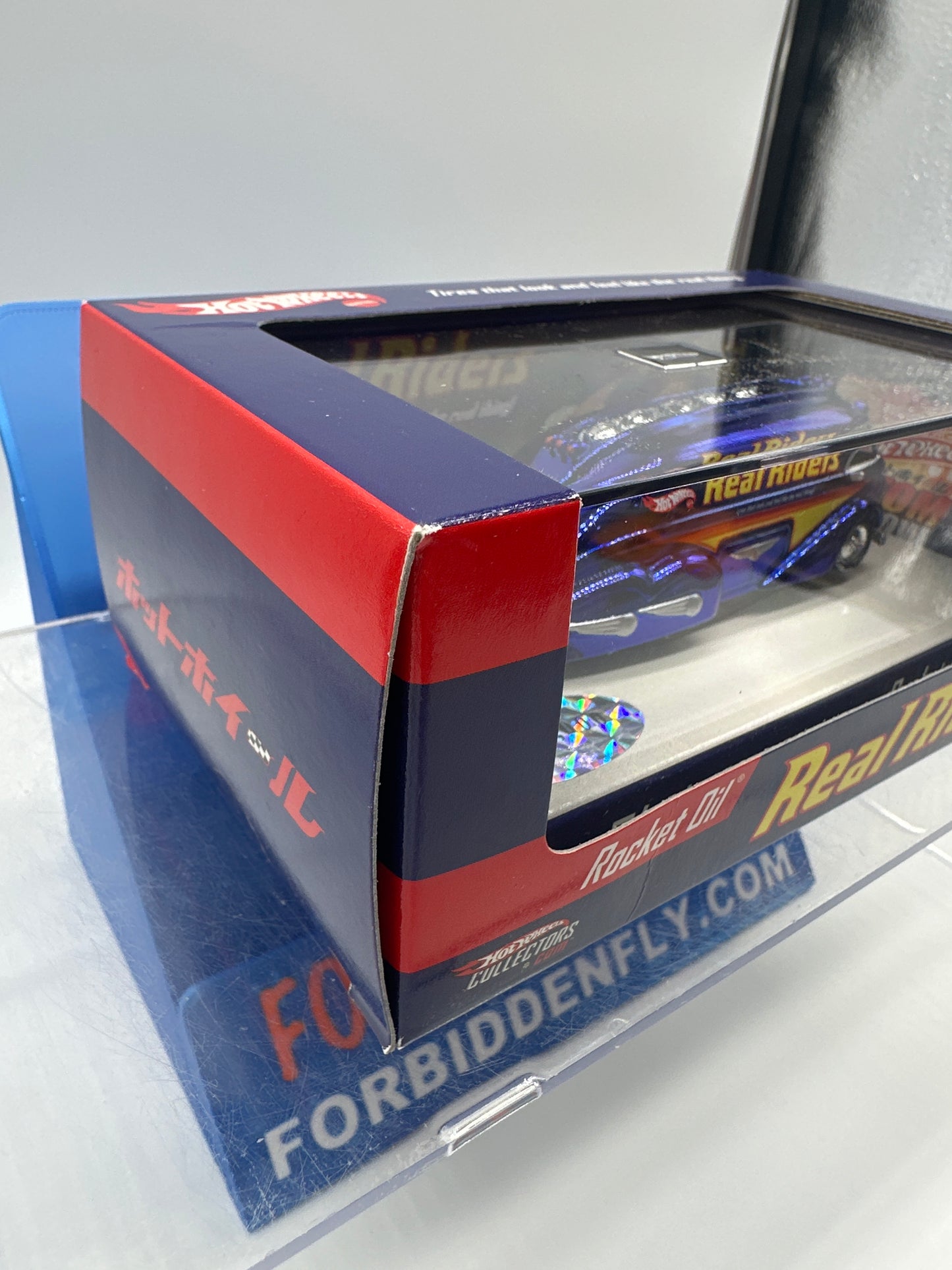 Hot Wheels Collectors - 2005 Custom Car Show Japan Convention Exclusive - Real Riders Blue Rocket Oil