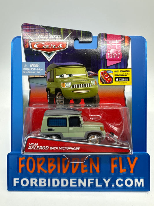 Disney Pixar Cars Movie - Tokyo Party Series - Miles Axlerod with Microphone