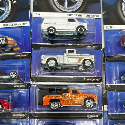 Hot Wheels - 2014 Real Riders Series - Complete Set of 18