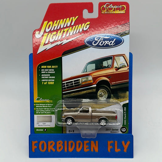 Johnny Lightning - 2017 Series Classic Gold Collection - Release 2 Version B - Mocha Brown 1993 Ford F-150 Truck